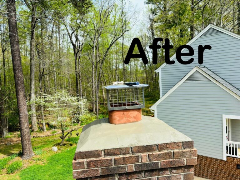 chimney cap, cement crown